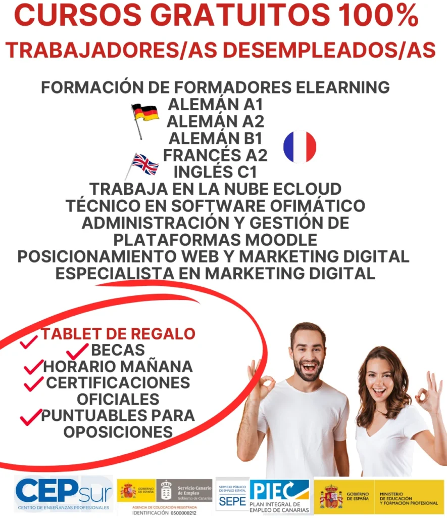 Cursos Gratuitos para Desempleados (SEPE)