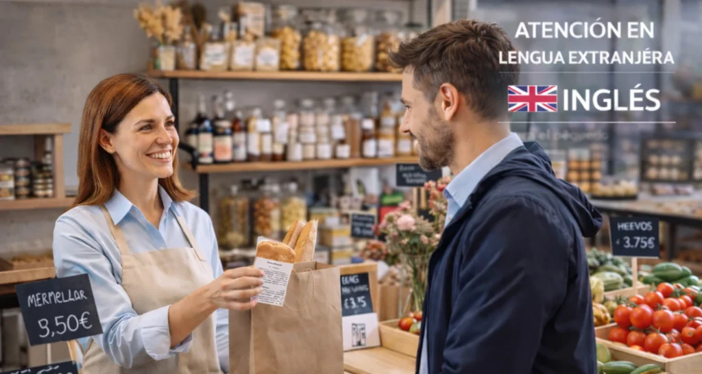 curso atención a la clientela del pequeño comercio en lengua extranjera, inglés