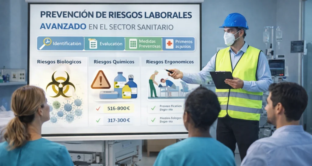 curso prevención de riesgos laborales avanzados en el sector sanitario