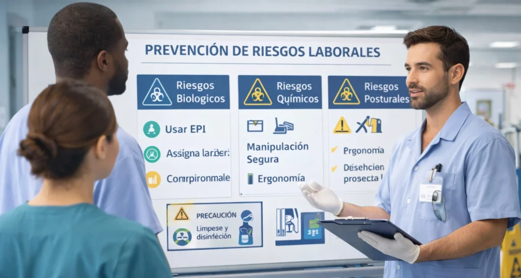 curso técnicas de prevención de riesgos laborales en el sector sanitario