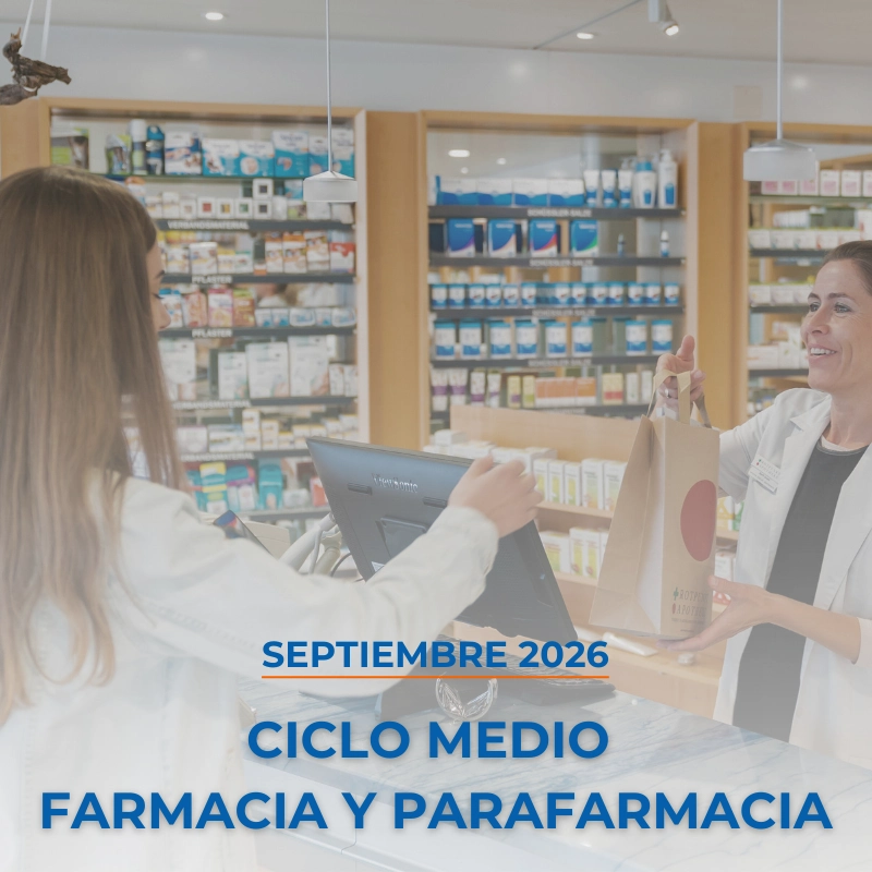 Ciclo Medio Farmacia y Parafarmacia Septiembre 2026